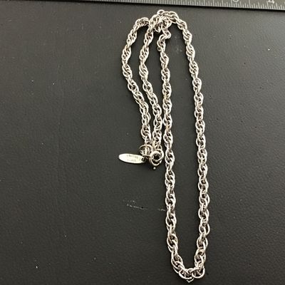 Whiting and Davis Silver Tone Chain