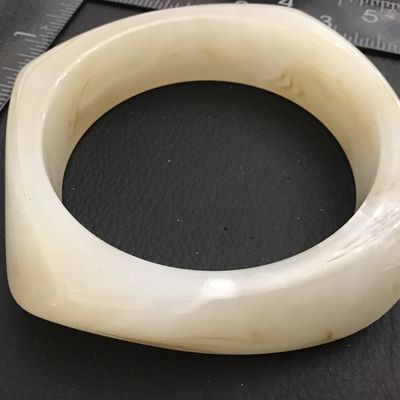 Beige And Brown Swirl Bangle