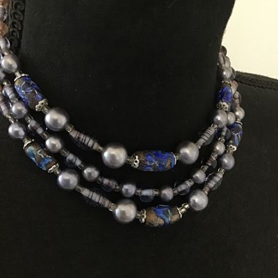 Vintage Glass Beaded Necklace