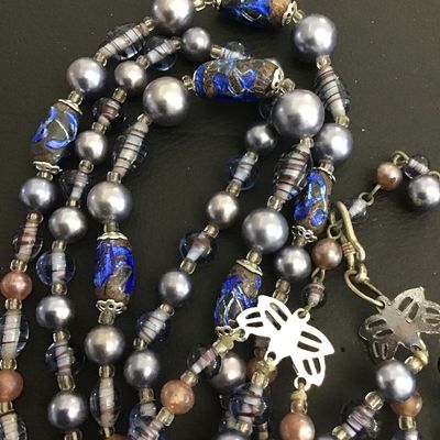 Vintage Glass Beaded Necklace