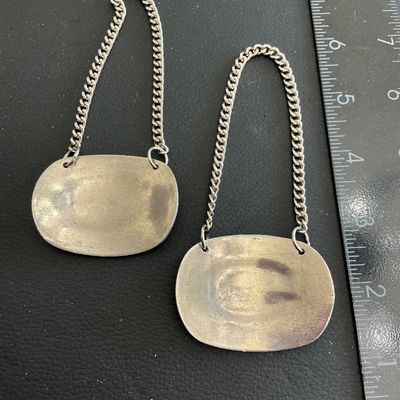 Very cool vintage whiskey bottle tag charms