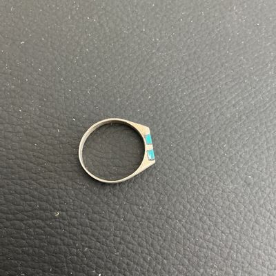 Sale Photo Thumbnail #176: Small vintage silver 925 Mexico ring with turquoise chips
Please see attached pictures