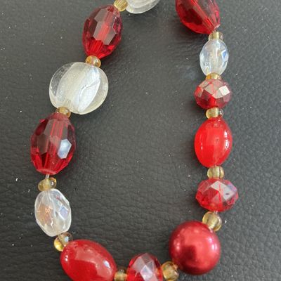Sale Photo Thumbnail #136: Multi colored glass Beaded stretchy bracelet 
Please see attached pictures
