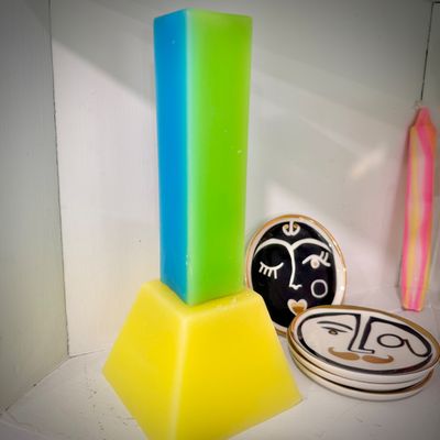 Sale Photo Thumbnail #40: Areaware Happiness pillar candle