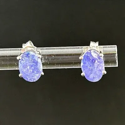 Tanzanite Sterling Silver Earrings