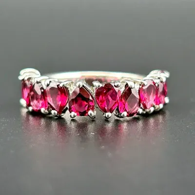 Rhodolite Garnet Sterling Silver Ring