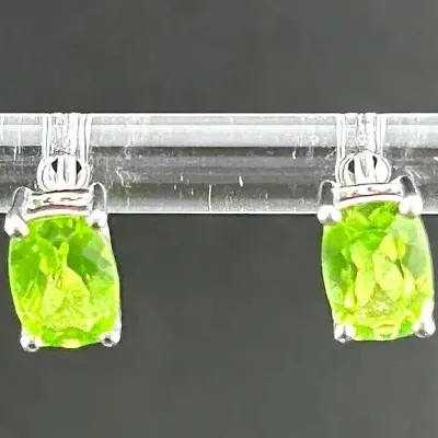Peridot Sterling Silver Earrings 