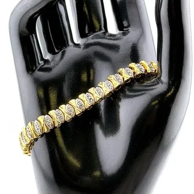 Gold Vermeil Sterling Silver Bracelet 