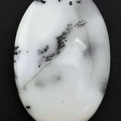 36.4ct Tiger Dendritic Agate Oval Cabochon 