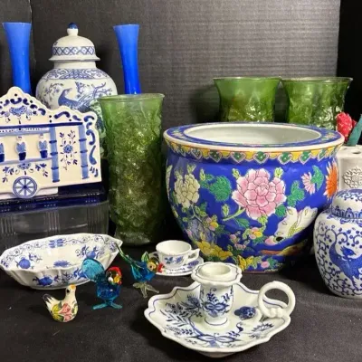 Vintage Chinoiserie & Asian Decor Lot 