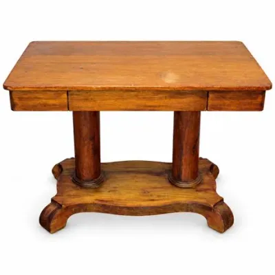 Lot 073   
Empire-Style Double-Pedestal Wood Writing Desk