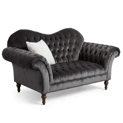 Lot 004 
Arhaus Club Petite Sofa – Grey-Green Tufted Velvet Loveseat