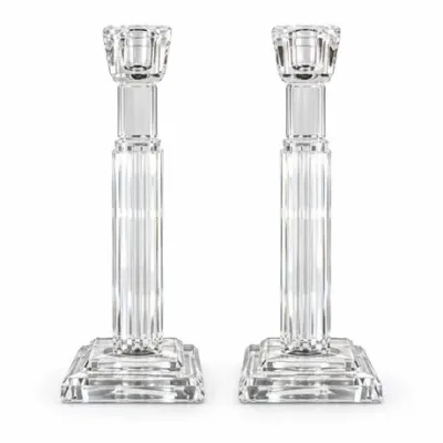 Lot 016   
Waterford Crystal Metropolitan Candlestick Pair