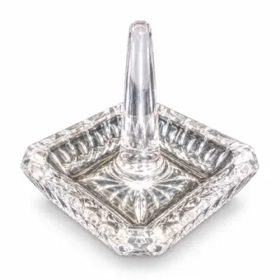 Lot 015   
Signed Waterford Square Cut-Crystal Ring Holder