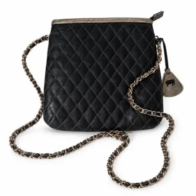 Lot 102   0 Bid(s)
Black Quilted Chain-Strap "my walit" Bag