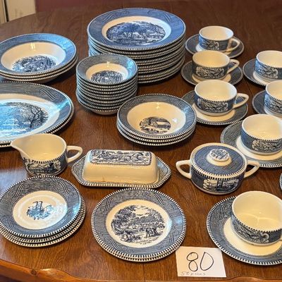 Vintage Currier and Ives Royal China and More