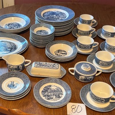 Vintage Currier and Ives Royal China and More