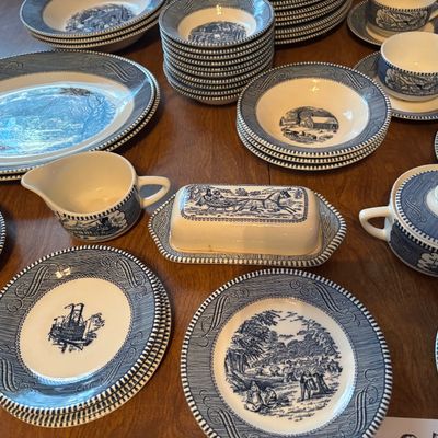 Vintage Currier and Ives Royal China and More