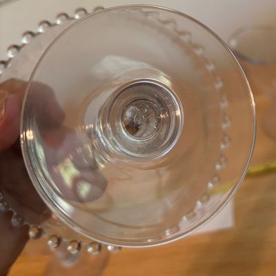 Vintage Imperial Candlewick Clear Glass Footed Pedestal Lot