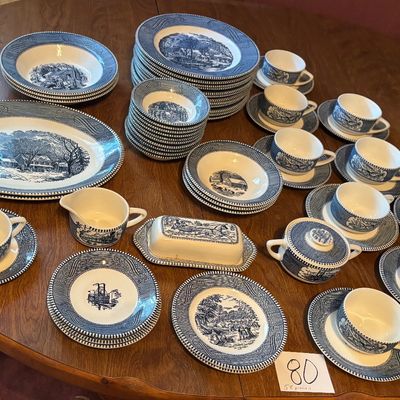 Vintage Currier and Ives Royal China and More