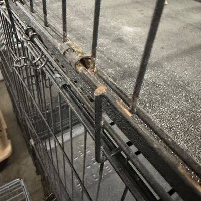 Sale Photo Thumbnail #7: 1-Metal Pet Crates and Plastic Pet Carriers

Some do have rust, some have more than one door, all will need to be cleaned.

Metal Crates of Varying Sizes x 22
Plastic Carriers of. Carrying Sizes x 5