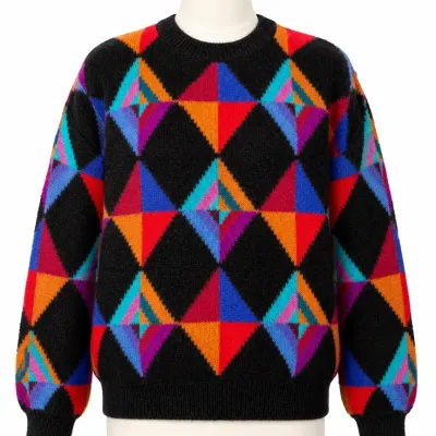 Vintage Saks Fifth Avenue 100% Alpaca Handknit Peru Sweater Women’s Medium M