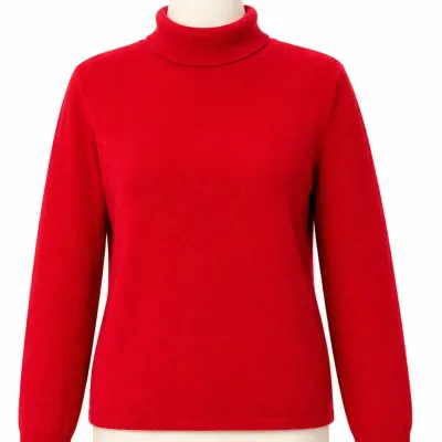Vintage Saks Fifth Avenue Cashmere Turtleneck Sweater Women’s Size Large Hong Kong
