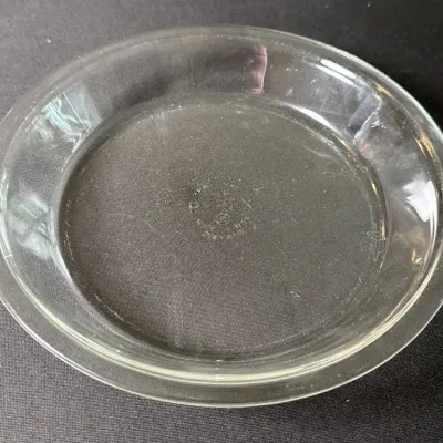 Vintage Pyrex No. 208 8-Inch Clear Glass Pie Plate