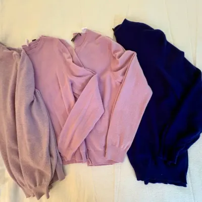 Lot of 3 Saks Fifth Avenue 100% Cashmere Sweaters Size M