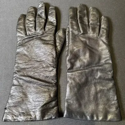 Black Gloves - Cashmere Lined - Made in Italy