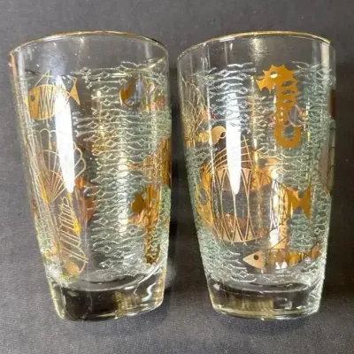 Two Gilt Glasses