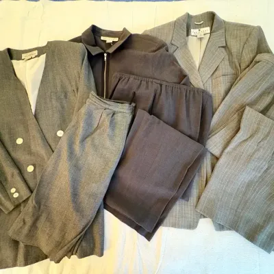 3pc Lot Vintage Saks Fifth Avenue Suits – The Works & Real Clothes – Wool – Sizes 8 & 12