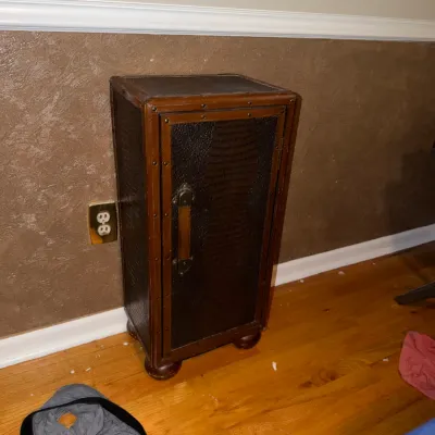 Sale Photo Thumbnail #21: Alligator Furniture. This Cabonet has a Blind Front Door with Glass Shelfs that Slide in & Out of the Cabinwet   