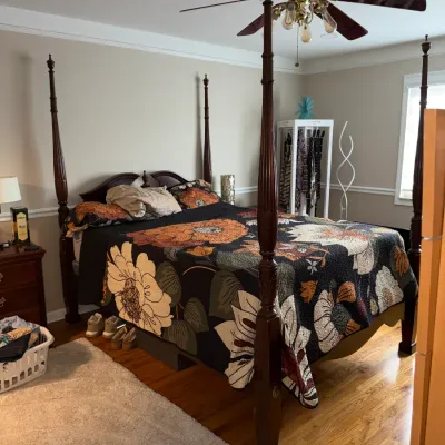 Sale Photo Thumbnail #17: 4 Post Queen Size Bed. Mattress is Being Sold Separately  