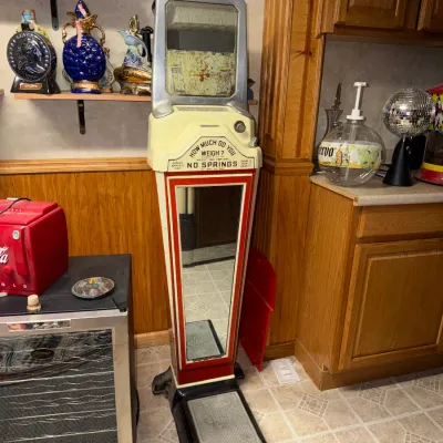 Sale Photo Thumbnail #84: Antique HOW MUCH DO YOU WEIGHT Scale 