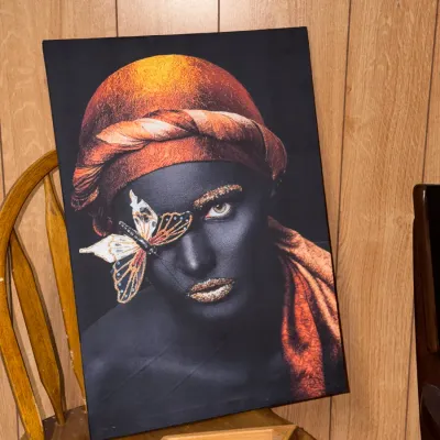 Sale Photo Thumbnail #13: Oil on Viynal Canvas by  