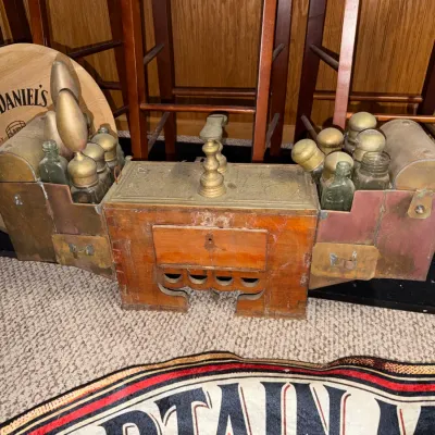 Sale Photo Thumbnail #86: Old Turkish Shoeshine Bench  