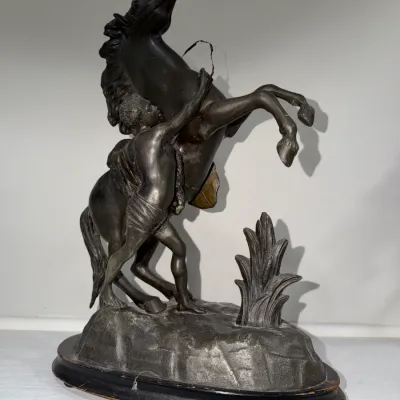Sale Photo Thumbnail #101: Bronze Coloring Metal Horse Figure 
