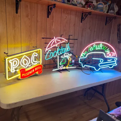 Sale Photo Thumbnail #71: Old Working Neon Bar Signs 
