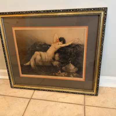 Sale Photo Thumbnail #48: Arts & Crafts Framed Woman 
