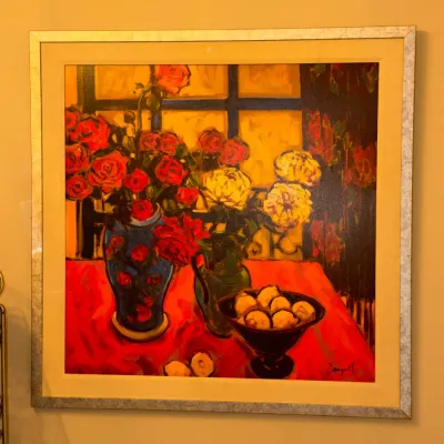 Sale Photo Thumbnail #104: Framed Floral Bouquet 