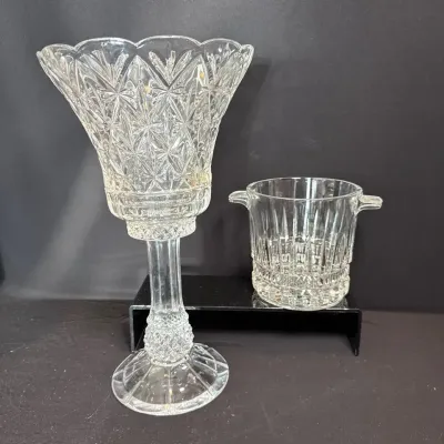 Bombay Lead Crystal & Ice Bucket