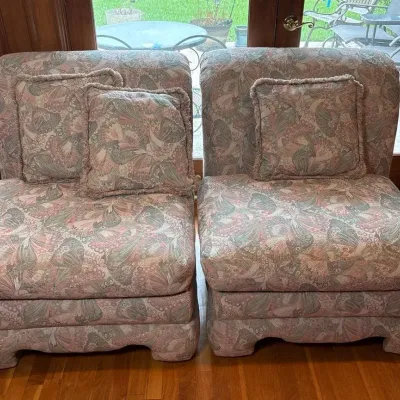Vintage Armless Chairs (2)