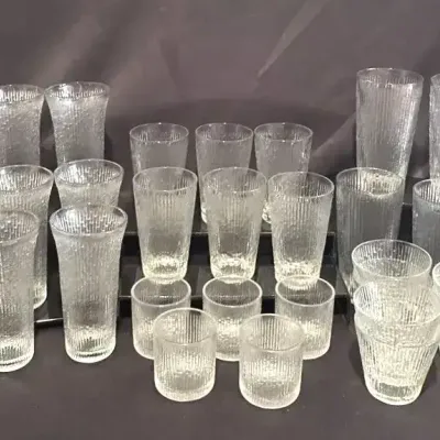 Vintage Set Of Glasses “Tree Bark”