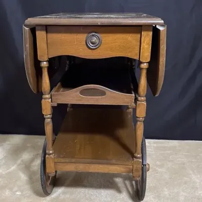 Drop Leaf Tea Cart