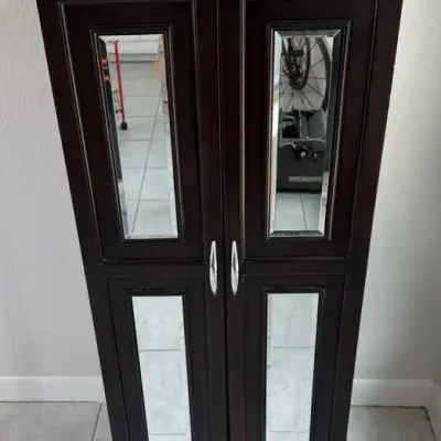 Mirrored Jewelry Armoire