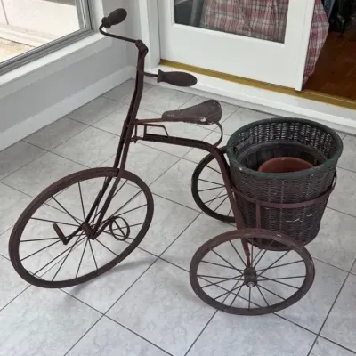 Tricycle Plant Stand Planter