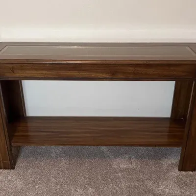Mid-century Modern Wooden Console Table 