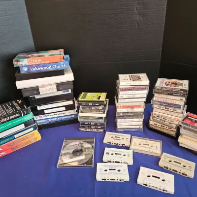 Collection Of VHS & Cassette Tapes - Various Artists, Music, INStructional, Motivational, Religious