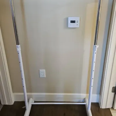 Portable Wheeled Adjustable Clothing Rack